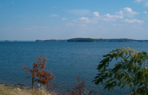 Looking out at Fahy's Island.