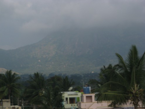 Nandi Hills - the first sighting as you drive towards it.