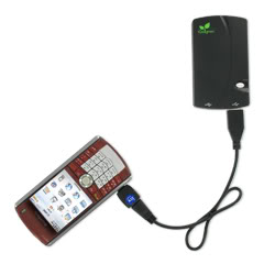 Charging a moblie using iGo Portable Moblie Charger