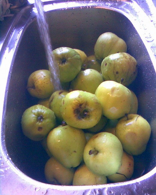 wash apples