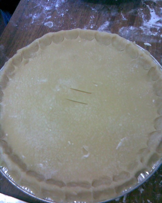 use fingers to join edges all the way round,and slice an air hole or two in the middle with a sharp knife