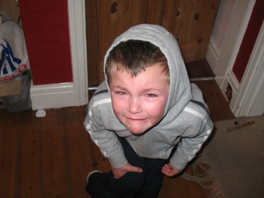 My son, when I wouldn't let him have a biscuit - I'm aware that I could have him taken from me for this kind of child cruelty.