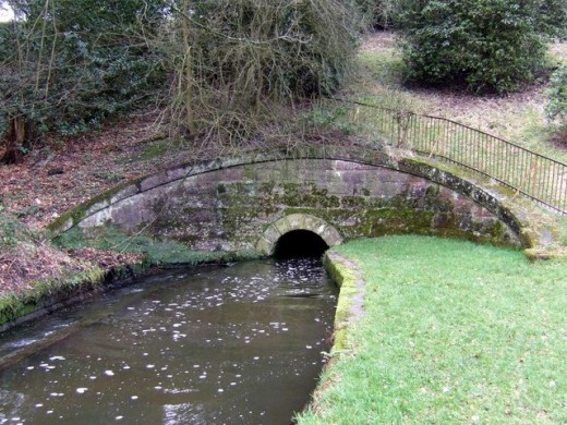 Looking back at the little Bridge over the Cauldon Canal Feeder