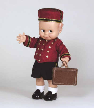 Bell Boy Doll in Red Uniform