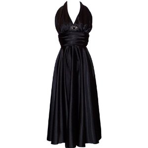 Marilyn Monroe prom dress in elegant black. More color choices available!