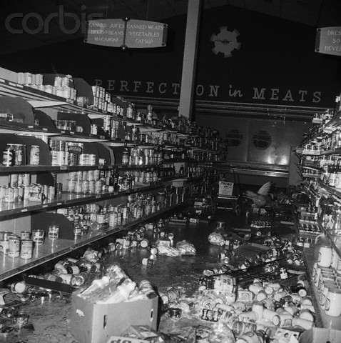 The after-math of mixing cell phones and grocery shopping.