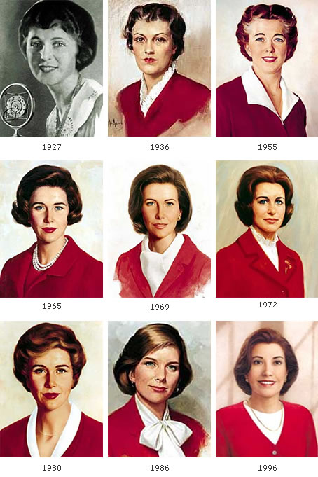 Betty Crocker through the years.
