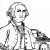 President George Washington - 1st President of the United States of America - Founding Fathers coloring pages for kids