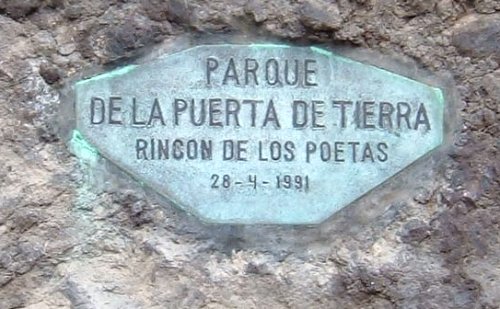 Sign in the park in Garachico
