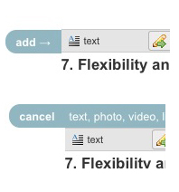 Hubpages' tool to let you add capsules in the middle of a page, instead of using the links at the top and having to reorder each time, is an example of flexible and efficient use.