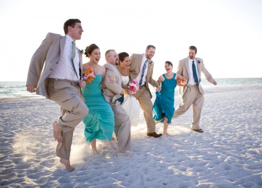 Photojournalistic or Lifestyle Wedding Party Photo