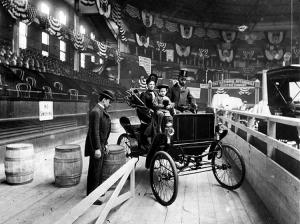 Horseless Carriage at New Yorks First Auto Show, 1900