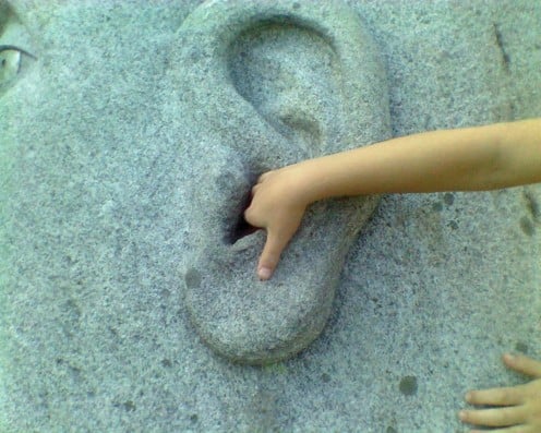 "Lend me your ear." Image taken at DeCordova Art Museum's Sculpture Park