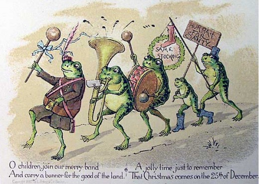 Christmas card by Louis Prang