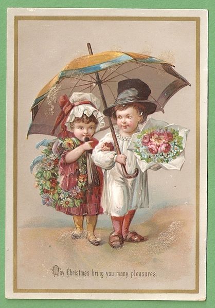 1885, Victorian Greeting card 