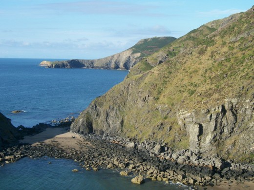 Rugged coast  of Wales