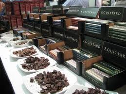 Guittard chocolates at a food festival tasting.