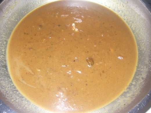 Pour stock marinade mixture into heavy base pan and reduce to make gravy like sauce. 