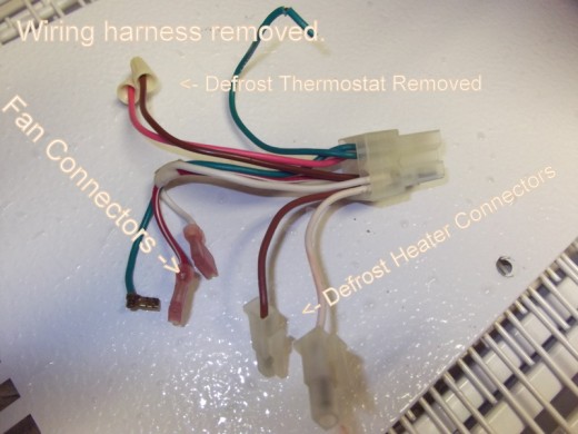 Wiring Harness Removed From Freezer