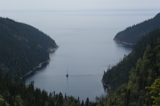 A hidden fjord along Route 138 between Baie-Comeau and Franquelin