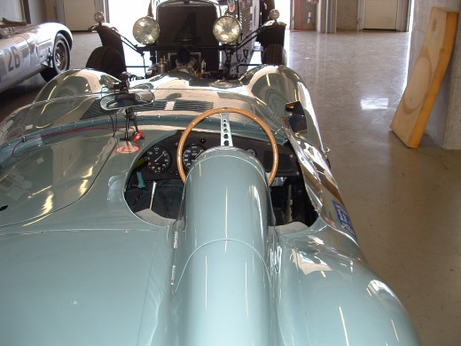 Jaguar D Type rear wing view