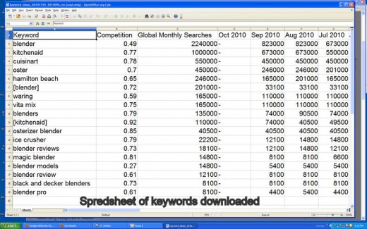 Spreasheet 