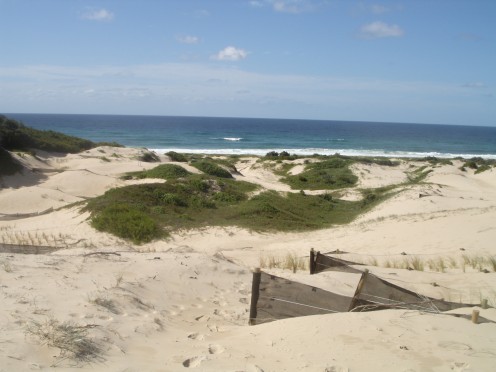 Sand dunes at treachery.
