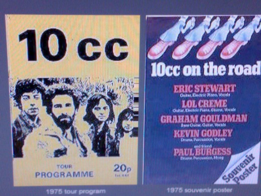 A souvenir progamme & poster from the same tour. Thanks to www.minestrone.org/band