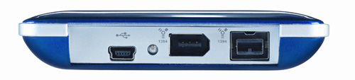 Ports on the eGo, the USB port is ono the other side