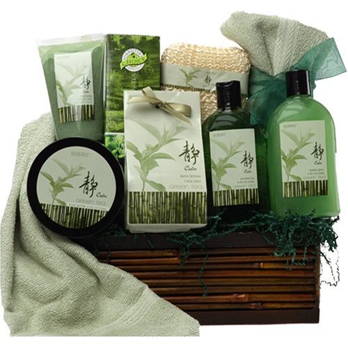 Green Tea Zen Calming Spa Bath and Body Set Gift Basket