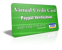 virtual credit card instant paypal verification