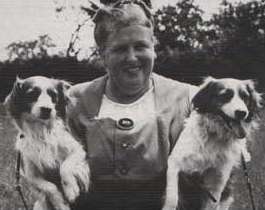 Baronesse van Hardenbroek with her dogs.  Picture from Google Images.