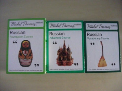 Photo of my Michel Thomas Russian Language CD courses. I intend to review all of them here on Hubpages