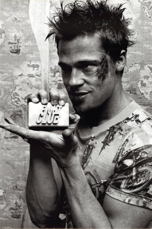 Brad Pitt played Tyler Durden in the David Fincher directed 1999 which starred Edward Norton as the nameless narrator.  
