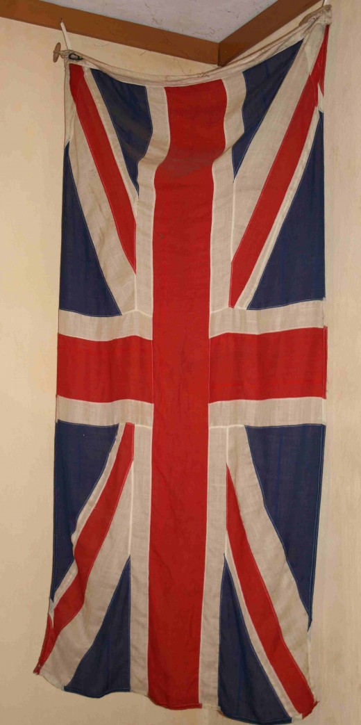 The British Union flag.