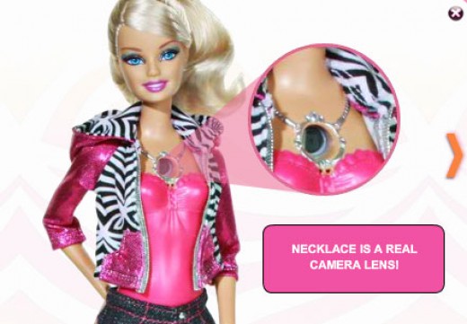 Barbie Video Doll has a Camera in Her Necklace - Hottest Gift for Girls 