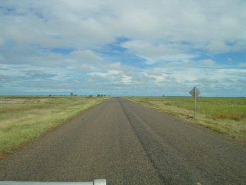 Not much to see on the road to Karumba - except birds of every variety.