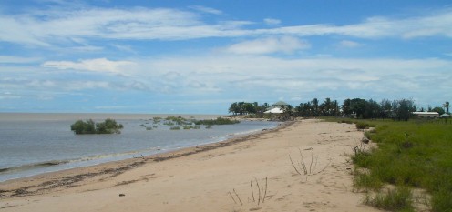 Beach near the Sunset Tavern - That is the Arafura Sea out there (The Gulf of Carpentaria)