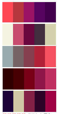 'Oriental Sweetness' Colour Palette