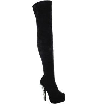 This black Thigh High is priced at 199.00 available at bakersshoes.com