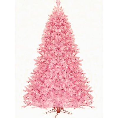 7.5' Pre-Lit Pretty In Pink Artificial Christmas Tree - Pink Lights