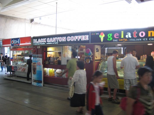Plenty of shops in Siam Square BTS station