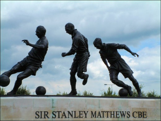 Sir Stanley Matthews statue at the Britannia stadium