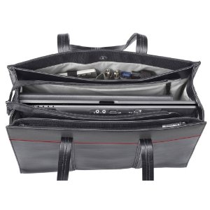 Microsoft Ladies Laptop Tote--Manhattan (Red Trim)