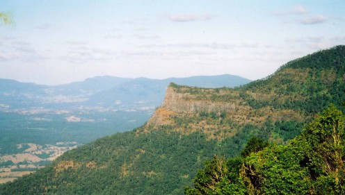 Inner walls of the caldera