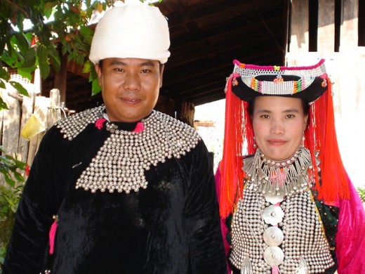 Pi Ouan with his sister Ging Kaew