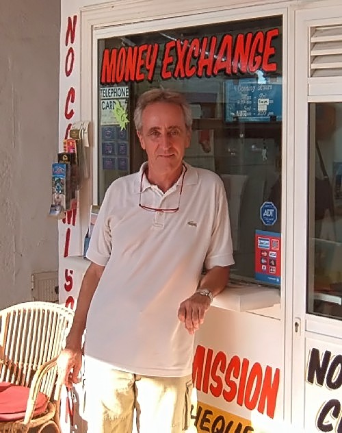 Tenerife estate agent Pete Bennett outside his offices