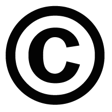 The internationally recognized copyright symbol.