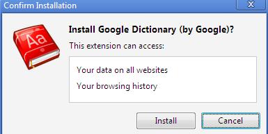 install google dictionary