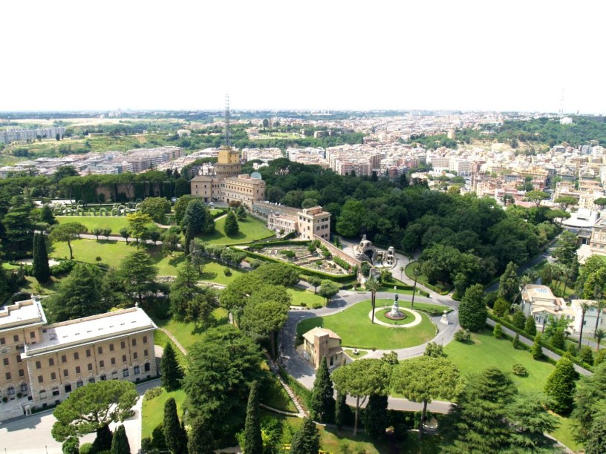 View from St Peter's Cathedral, Rome